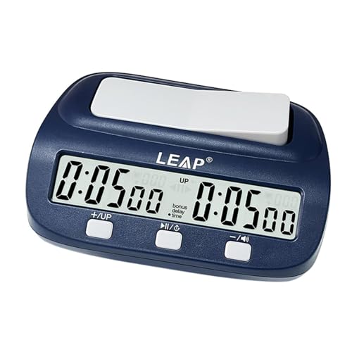 Fenteer Schachuhr mit - und Verzögerungsfunktionen, professioneller tragbarer digitaler Schachtimer, Brettspiel-Timer Fenteer Schachuhr mit - und Verzögerungsfunktionen, professioneller tragbarer digitaler Schachtimer, Brettspiel-Timer von Fenteer