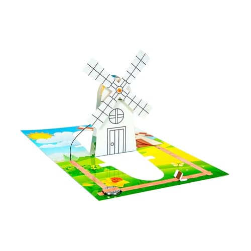 Fenteer Science Windmill Generator Kit, Windmill Generator Fun Teaching AIDS Lernspielzeug Physik Wissenschaft Experiment für Kinder von Fenteer