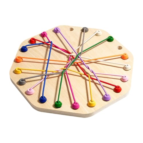 Fenteer Seil-Entwirrungsspielzeug für Kinder, Seilknoten, Seilschlaufenspielzeug, räumliche Vorstellungskraft, Seil-Puzzle-Spielzeug, Lösen Sie den Knoten, Achteck von Fenteer