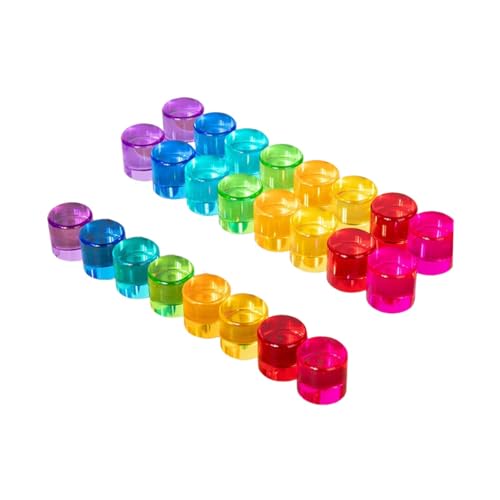 Fenteer Stapelblöcke aus Acryl, Regenbogen-Stapelspiel, Konstruktionsspielzeug, Blöcke, durchscheinendes Lernspielzeug für Jungen, Mädchen und Fenteer Stapelblöcke aus Acryl, Regenbogen-Stapelspiel, Konstruktionsspielzeug, Blöcke, durchscheinendes Lernspielzeug für Jungen, Mädchen und von Fenteer