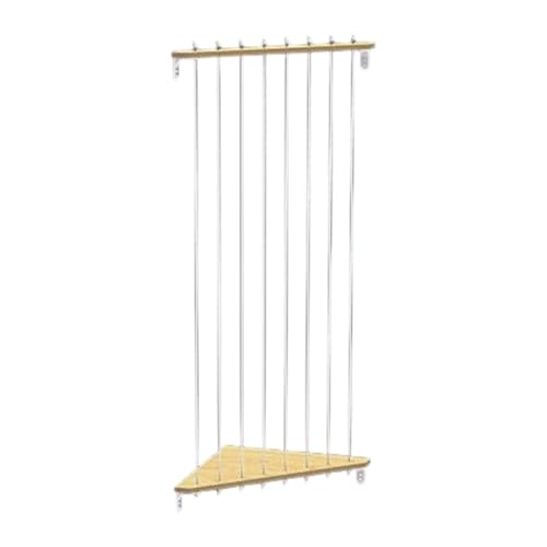 Fenteer Stofftier-Organizer, Stofftier-Halter, Stabiler, wandmontierter Plüschtier-Organizer, Holzregal für Stofftiere für Kinderzimmer, Wohnheim von Fenteer