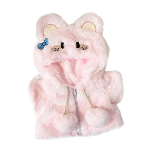 Fenteer Stofftier-Puppenmantel, süßes pädagogisches Cosplay-Kostüm, DIY-Puppenkostüm, Plüschpuppenzubehör für 14,96-Zoll-Puppen, Rosa von Fenteer