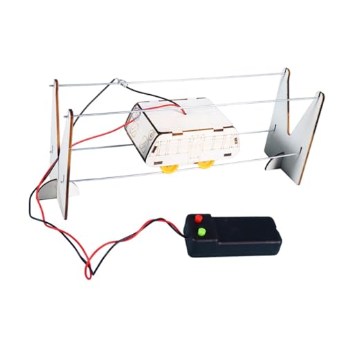 Fenteer Straßenbahnmodell, Holzpuzzle, Physik-Experiment, DIY, lustige Projekte, Holzmodellbausatz für Kinder, Teenager, Lehr-Requisiten, Kinder, Anfänger von Fenteer