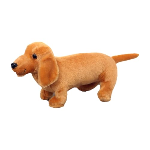 Fenteer Süßes Hundeplüschtier, Kuscheltiere, Kinderspielzeug, lustiges Cartoon-Umarmungsspielzeug, Hundeplüschtier für Erwachsene, Kinder, Jungen, Gelb, 30cm von Fenteer