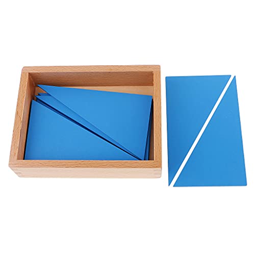 Set Montessori BAU Spielzeug Blaues Dreieck Phantasie Training von Fenteer