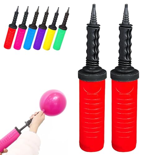 Ballonpumpe, manueller Inflator, Ballon-Handpumpe, geeignet für Ballons, Ballonbogen-Kit, Ballongirlande, Konfetti-Ballon und Folie 2er-Pack von Fenxyo