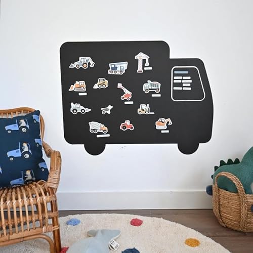 Ferflex - Pädagogisches Magnetspiel für Kinder - Baufahrzeuge - Auf Allen magnetischen Oberflächen verwendbar - Kinderspiel ab 3 Jahren - 39 Magnete Ferflex - Pädagogisches Magnetspiel für Kinder - Baufahrzeuge - Auf Allen magnetischen Oberflächen verwendbar - Kinderspiel ab 3 Jahren - 39 Magnete von Ferflex