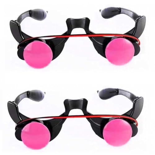 Feriany 2 STÜCKE Halloween Horror Rote Brille Requisiten Lustige Persönlichkeit Gruselige Horror BrilleParty Tricky Cosplay Requisite Leuchten von Feriany