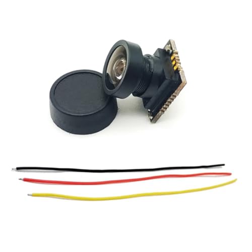 Feriany 5,8 G CMOS 800TVL Mini-FPV-Kamera, Stromversorgung 5 V PAL, 170-Grad-Videokamera, Einstellbar für RC FPV Racing Drone von Feriany