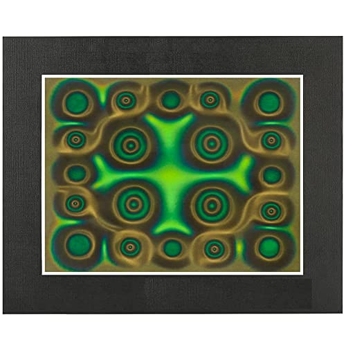 Ferleiss Magnetische Sichtfolie, 15,2 x 10,2 cm, grüne Magnetfeld-Displayfolie, Magnetfeld-Detektor, wiederverwendbar von Ferleiss