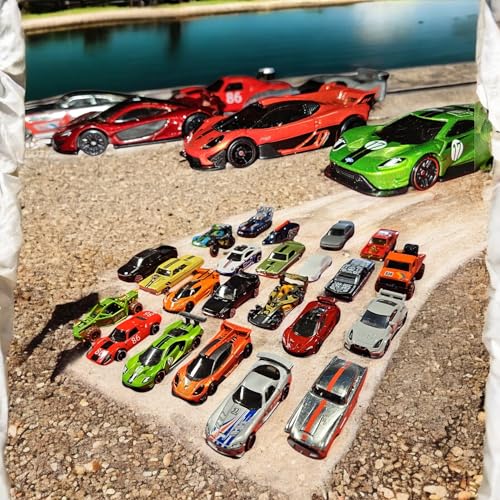 Ferro Stars Cars Mini Metall-5 stück Überraschungs-Packung mit charakteristischen Die-Cast-Fahrzeugen und rollenden Rädern,Mini Cars,Kinderspielauto von Ferro Stars