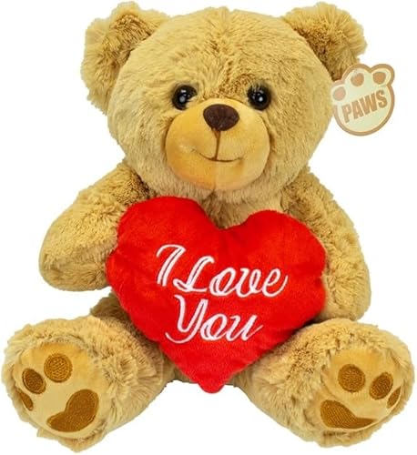 Ferro Stars Valentinstag Bester Plüschtier Geschenk Stitch teddybär 3 stück mit Herz im I Love You,Ich Liebe Dich Kuscheltier 32cm 30cm 16cm (Teddybär braun 32cm) von Ferro Stars