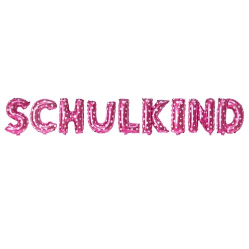 Fesnova Schulkind Folienballon Rosa, Einschulungs Deko Ballongirlande Banner, Einschulungs Deko Schulkind Deko Junge Mädchen Einschulung Deko Schulkind Girland, Dekorationen für Den Ersten Schultag Fesnova Schulkind Folienballon Rosa, Einschulungs Deko Ballongirlande Banner, Einschulungs Deko Schulkind Deko Junge Mädchen Einschulung Deko Schulkind Girland, Dekorationen für Den Ersten Schultag von Fesnova