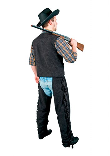 Festartikel Müller Karneval Herren Kostüm Cowboy Weste in schwarz Größe 48/50 von Festartikel-Müller