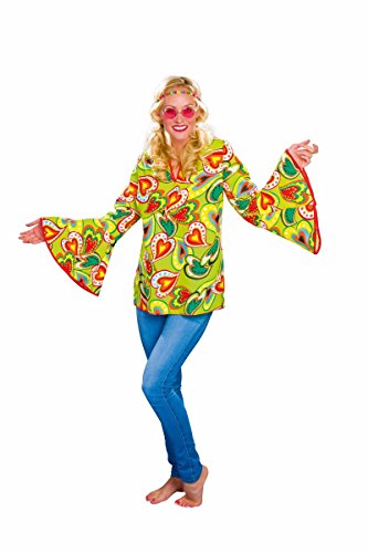 Festartikel Müller Damen Kostüm Hippie Bluse Karneval Fasching Mottoparty Gr.40/42 von Festartikel-Müller