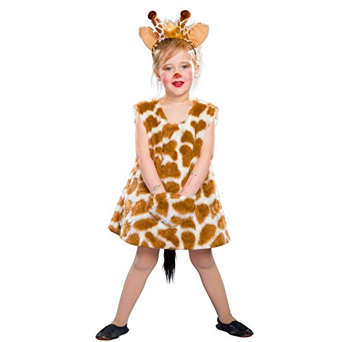 Krause & Sohn Festartikel Müller Giraffen-Kleid mit Haarreif für Kinder in der Größe 92, 118.008.92, Gelb/Braun von Krause & Sohn