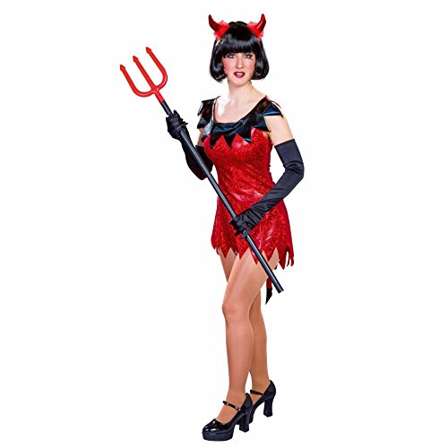 Festartikel Müller Halloween Teufel-Oberteil mit Schwanz aus Polyester in der Farbe Schwarz-Rot, Größe: 38/40, 119.238.35 von Festartikel-Müller