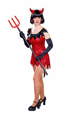 Festartikel Müller Halloween Teufel-Oberteil mit Schwanz aus Polyester in der Farbe Schwarz-Rot, Größe: 38/40, 119.238.35 von Festartikel-Müller