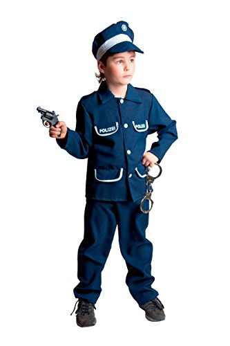 Festartikel Müller Kinder Polizeianzug mit Hose, Jacke und Kappe in der Größe 104, 118.314.04 von Festartikel-Müller