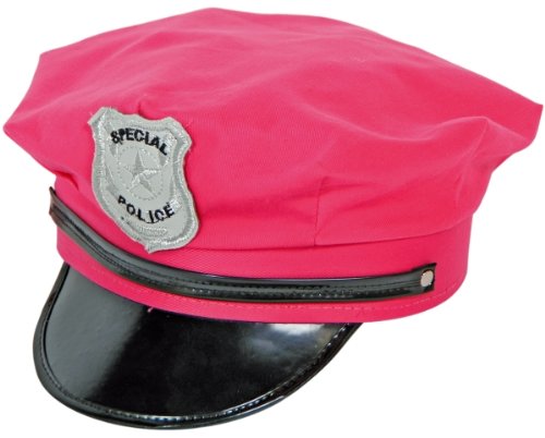 Festartikel Müller Polizeimütze in pink Mütze zum Polizistin Kostüm Karneval Fasching von Festartikel-Müller