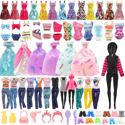 Festfun Kleidung für Puppen 38 Puppenkleidung enthält Party Kleider Kleidung T-Shirt Oberteile Hosen Badenanzug Puppenzubehör Schuhe für 11,5 Zoll 30 cm Puppen Zufällig Verschickt Festfun Kleidung für Puppen 38 Puppenkleidung enthält Party Kleider Kleidung T-Shirt Oberteile Hosen Badenanzug Puppenzubehör Schuhe für 11,5 Zoll 30 cm Puppen Zufällig Verschickt von Festfun