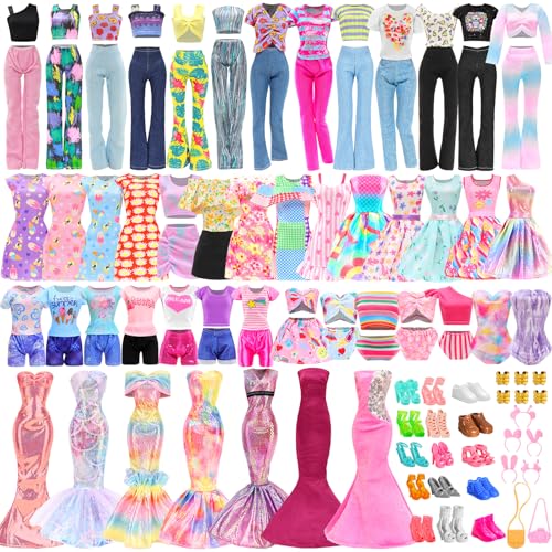 Festfun Kleidung für Puppen 48 Puppenkleidung Puppenzubehör enthält Kleider Oberteile Hosen Badeanzug Schuhe Outfits für 11,5 Zoll 30 cm Puppen Festfun Kleidung für Puppen 48 Puppenkleidung Puppenzubehör enthält Kleider Oberteile Hosen Badeanzug Schuhe Outfits für 11,5 Zoll 30 cm Puppen von Festfun