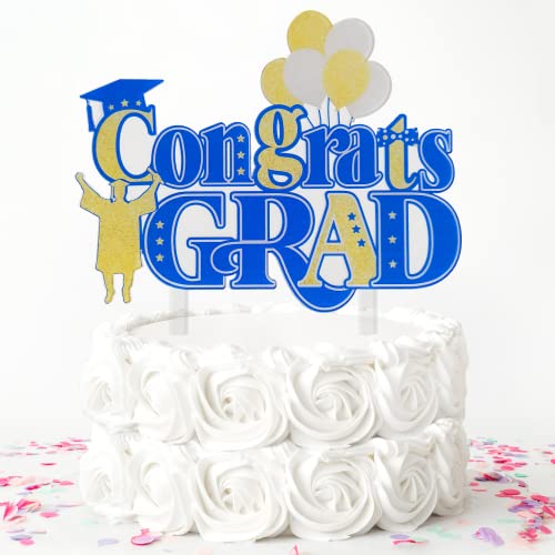 Tortenaufsatz aus Acryl, Motiv: Congrats Grad 2022, für Hochschule, Studenten, Abschlussfeier, Partyzubehör, Happy Graduation Cake Decor von Festus