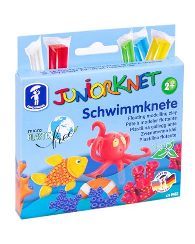 Feuchtmann JUNiORKNET Schwimmknete | weiche Kinderknete zum Spielen im Wasser | vegane glutenfreie Spielknete | Nicht trocknende Knete | ungiftige Modelliermasse für Kinder ab 2 Jahren von Feuchtmann