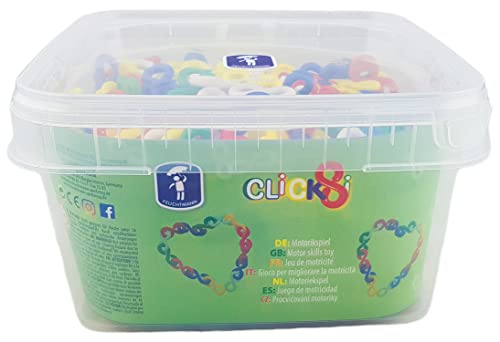 Feuchtmann 621.0573 - CLiCKSi Kettenglieder, Feinmotorik Spielzeug für Kinder, ca. 900 g in der Dose von Feuchtmann