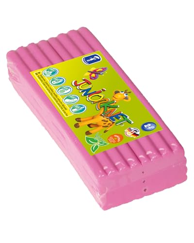 Feuchtmann JUNiORKNET Jumbo-Pack in Pink | 500g weiche Kinderknete im Vorteilspack | vegane glutenfreie Spielknete | Nicht trocknende Knete | ungiftige Modelliermasse | ab 2 Jahren von Feuchtmann