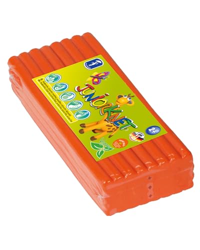 Feuchtmann JUNiORKNET Jumbo-Pack in Orange | 500g weiche Kinderknete im Vorteilspack | vegane glutenfreie Spielknete | nicht trocknende Knete | ungiftige Modelliermasse | ab 2 Jahren von Feuchtmann