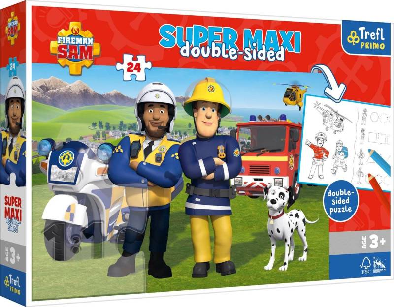 Trefl Primo Feuerwehrmann Sam Super Maxi Puzzle 24 Teile von Feuerwehrmann Sam