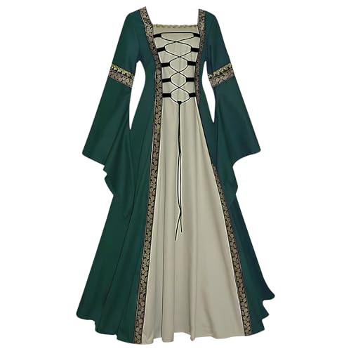 Feynman Retro Mitteralterlich Kleid Gotisch Palast Damen Trompetenärmel Party Renaissance Kostüm Feynman Retro Mitteralterlich Kleid Gotisch Palast Damen Trompetenärmel Party Renaissance Kostüm von Feynman