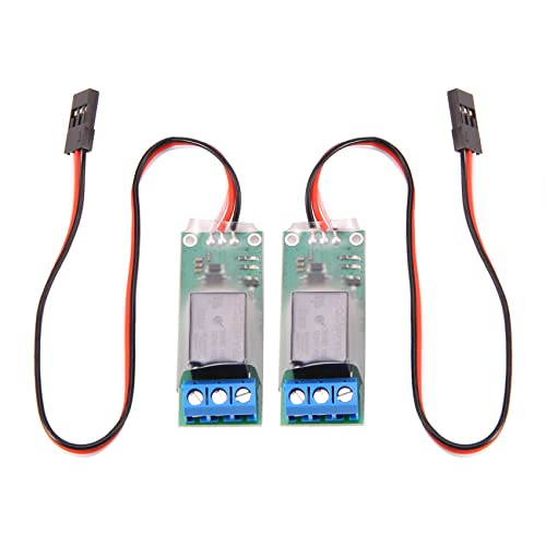 Fghbnvby 2 STÜCKE RC PWM Elektronische Relaisschalter für RC Flugzeug DIY Modell Navigationslichter Controller Universal K1 Schalter von Fghbnvby