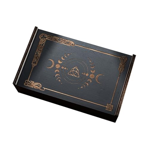 Fhkpsqkcn Astrologys Wahrsagungs Aufbewahrungskoffer Push Pull Kartenbehälter Holz Tarot Karten Aufbewahrungskoffer Tragbare Tarot Karten Box von Fhkpsqkcn