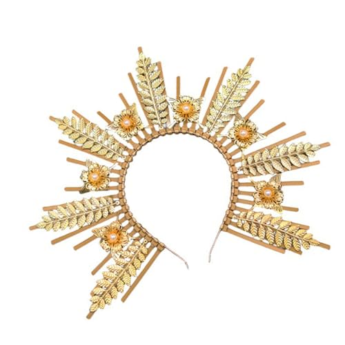 Fhkpsqkcn Elegante Gold Tiaras Medusas Stirnband Tragbare Dekoration Für Mythologieliebhaber Und Kostüme Enthusiasten Stilvolle Outfits von Fhkpsqkcn