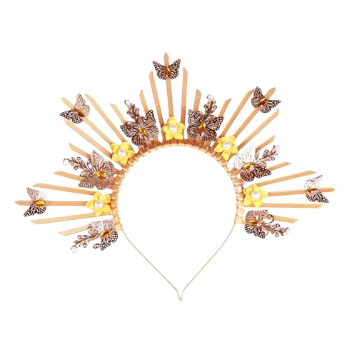 Fhkpsqkcn Elegante Gold Tiaras Medusas Stirnband Tragbare Dekoration Für Mythologieliebhaber Und Kostüme Enthusiasten Stilvolle Outfits von Fhkpsqkcn