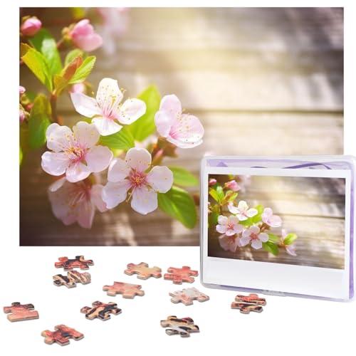 Frühlings- und Blumen-Puzzles, 500 Teile, mit Aufbewahrungstasche, personalisierte Puzzles für Männer und Frauen, Bilderpuzzle für Familie, anspruchsvolle Fotos, Puzzle für Heimdekoration (51,8 x 38,1 von Fhpce