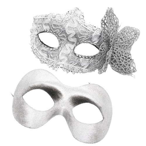 2 Stück stilvolle schwarze Maskeraden tragbare schwarze Schmetterlings-Seitenornament-Maskeraden für Themenpartys von Fhsqwernm