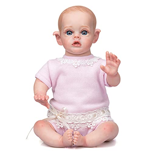 Fhsqwernm 11'' Baby Simulationsspielzeug Schönes Schweres Spielzeug Haaren Neugeborenen Geburtstag von Fhsqwernm