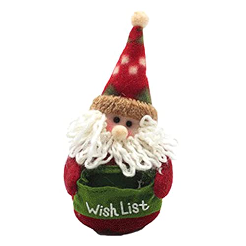 Fhsqwernm 20cm/8'' Santa Weiche Stofftier Weihnachten Home Dekoration Schöne Anhänger Ornament W von Fhsqwernm