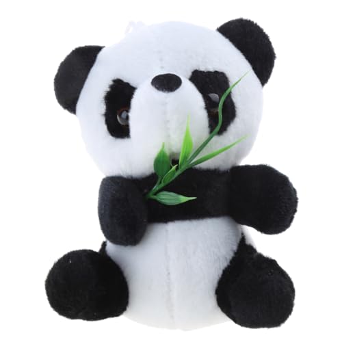 Fhsqwernm 3D Sitzender Panda Bambus Plüschfigur Baby Wohnzimmer Ornament Kindergeburtstagsgeschenk Fidg von Fhsqwernm