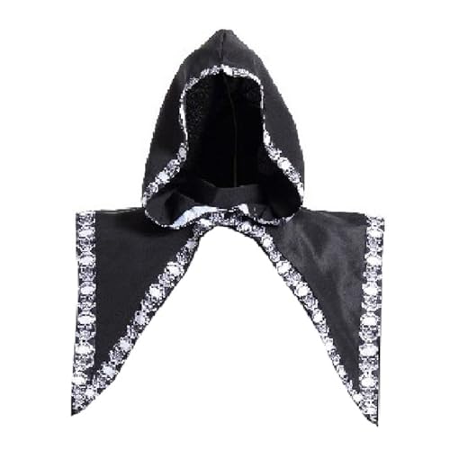 Fhsqwernm Halloween Hexe Cosplay Requisiten Alltagskleidung Kostüm Kapuzen Umhang Hut Unisex Halloween Herren Damen Mittelalter Kostüm Umhang Hut von Fhsqwernm