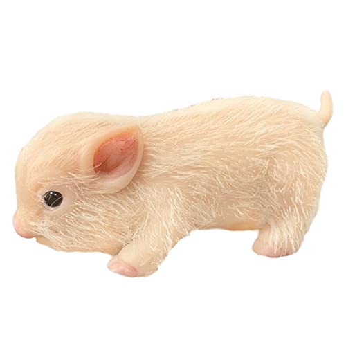 Fhsqwernm Neuartiges Spielzeug Realistisches Schweinchenspielzeug Geeignet Neugeborene Nickerchenzubehör Waschbar von Fhsqwernm