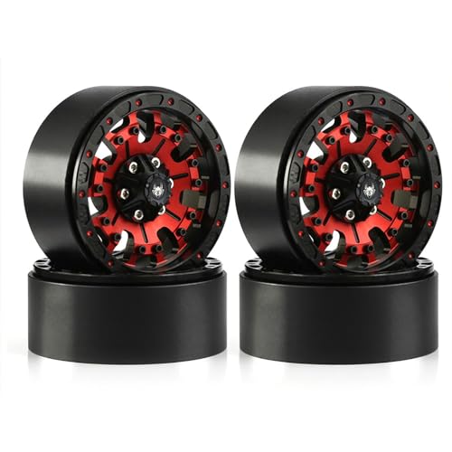 Fhsqwernm Wheel Rims for Car Toy 1/10 Crawler Car Metal Accessories for Toy Car Collectors Beadlock Wheel Rim Metal Alloy von Fhsqwernm