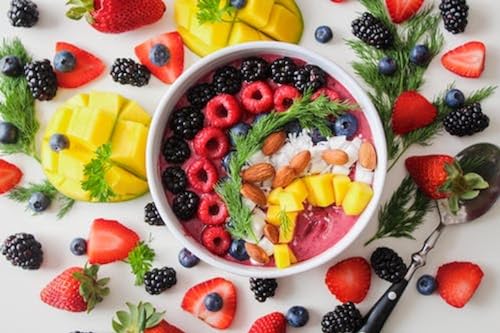 Fruits et légumes colorés sur la table - Puzzle en bois de 1000 pièces - Parfait pour se détendre et évacuer le stress von FiXizy