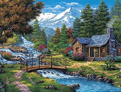 Hütte und Hirsch – 6000-teiliges Holzpuzzle – tolle Puzzles für Familientreffen Hütte und Hirsch – 6000-teiliges Holzpuzzle – tolle Puzzles für Familientreffen von FiXizy