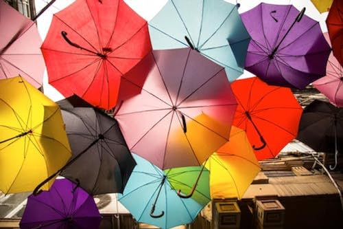 Parapluie coloré - Puzzle en Bois 8000 pièces - Peinture décorative Pour la famille et Les amis von FiXizy