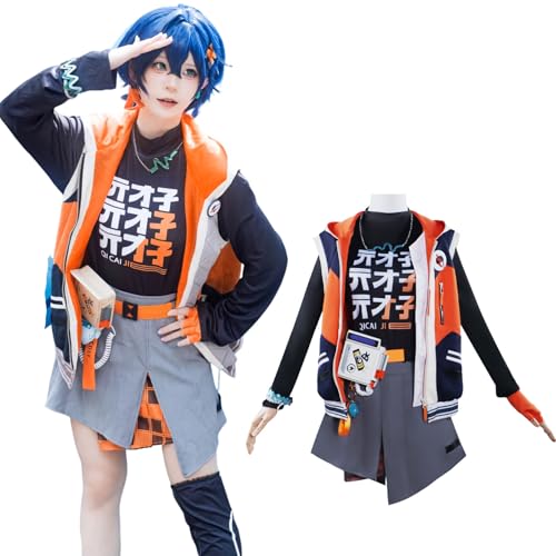 Fiamll Damen Belle Cosplay Kostüm Zenless Zone Zero Belle Outfit Uniform Halloween Karneval Kostüm, L Fiamll Damen Belle Cosplay Kostüm Zenless Zone Zero Belle Outfit Uniform Halloween Karneval Kostüm, L von Fiamll