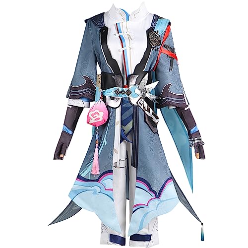 Fiamll Honkai Star Rail Cosplay Yanqing Cosplay Kostüm Outfit Yanqing Anime Uniform Full Set Männer Kostüm L von Fiamll